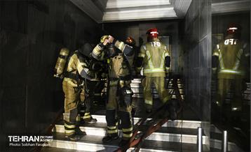 آتش سوزی در خیابان بهار تهران 33