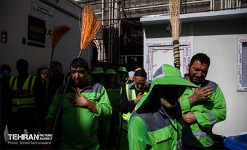 دسته عزاداری پاکبانان شهر تهران در کربلا 4