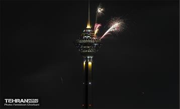 نور افشانی پایتخت از فراز برج میلاد  10