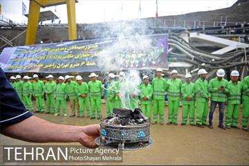 آغاز  حفاری تونل  محور جنوبی خط 6 مترو تهران 10