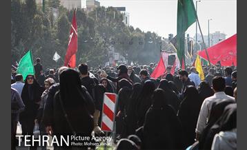 راهپیمایی جاماندگان اربعین حسینی از کربلا در تهران 10