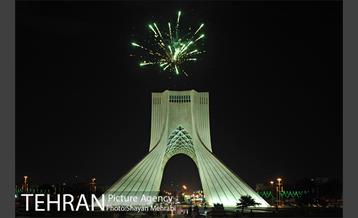 نور افشانی آسمان تهران به مناسب عید سعید فطر 10