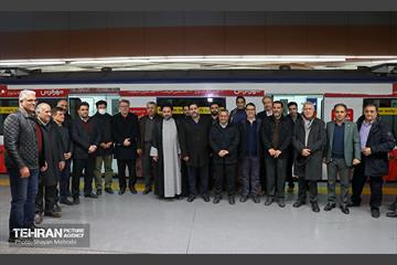 تست گرم بخش میانی خط ۶ مترو تهران 41