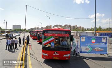 آیین بهره‌برداری از ۴۰ دستگاه اتوبوس دوکابین بازسازی شده 13