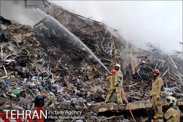 سومین روز عملیات امداد ونجات حادثه پلاسکو 1