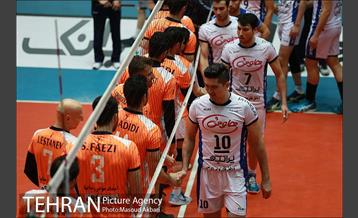 دیدار تیم های والیبال سایپا تهران و هاوش گنبد