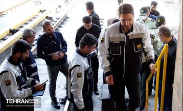 بازدید مدیرعامل شرکت بهره‌برداری متروی تهران از خدمت رسانی در روز اربعین