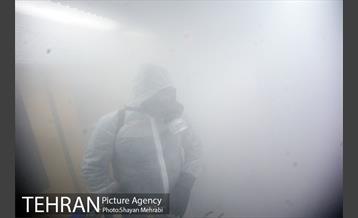 عملیات ضدعفونی کردن مترو تهران 33