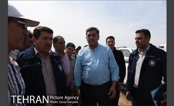 بازدید شهردار تهران از منطقه سیل زده پل قدرت آباد دشت آزادگان 4