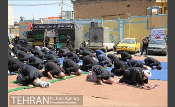 نماز ظهر عاشورا مسجد قائم(عج) منطقه هفت