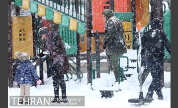 روز برفی پارک شهر 18