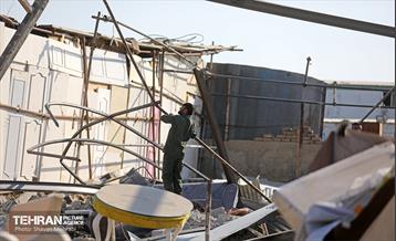 تخریب ساخت‌ و سازهای غیر مجاز محله خلازیل 40