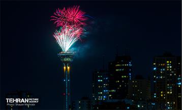 نور افشانی عید غدیر در برج میلاد 5