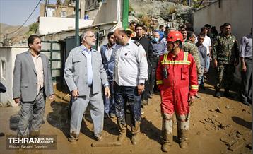 بازدید شهردار تهران از منطقه سیل زده امام زاده داوود(ع) 1