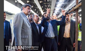 بازدید شهردار تهران از بازسازی پل کریمخان 17