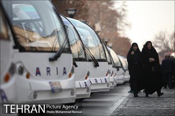 آیین رونمایی و بهره برداری از ناوگان حمل و نقل پاک با حضور دکتر قالیباف 6