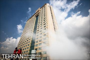 مانور عملیات آتش نشانی در شمال تهران 4