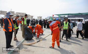 خدمات شهرداری منطقه 5 در گذرگاه مرزی مهران 1