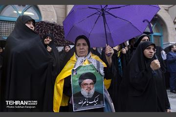 تجمع مردم تهران در محکومیت به شهادت رساندن سیدحسن نصرالله 19