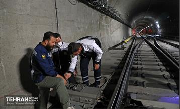 تست گرم بخش شمالی خط ۶ مترو تهران 43