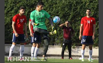 تمرین تیم ملی فوتبال ایران