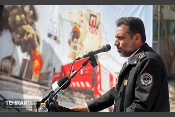 آیین کلنگ‌زنی ایستگاه آتش‌نشانی 9