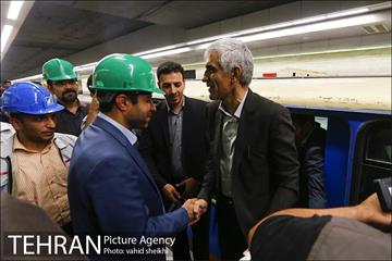 بازدید شهردار تهران از خط ۷ مترو  21