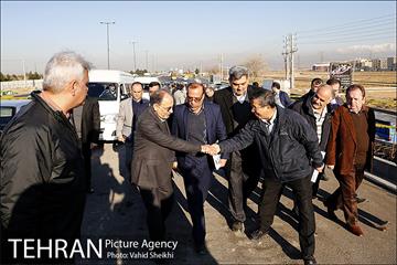بازدید شهردار تهران از پروژه تقاطع غیر همسطح باقر شهر 1