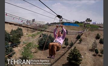 افتتاح زیپ لاین و پل معلق برج میلاد 18