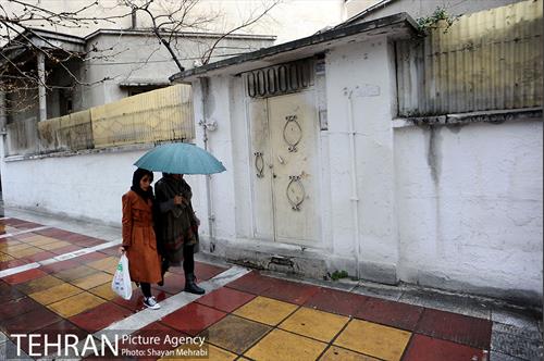 بارش باران در تهران 2