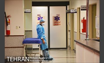 بخش بیماران کرونایی بیمارستان بعثت 8