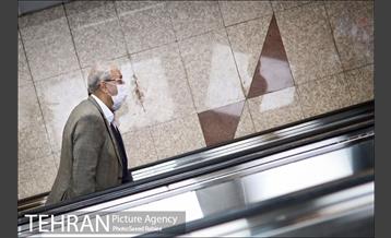 بازدید سخنگوی دولت از طرح استفاده اجباری ماسک در مترو 30