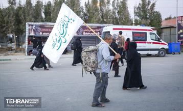 خدمات رسانی شهرداری منطقه 5 در پایانه مرزی مهران 8