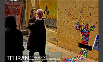 المان های نوروزی در خیابان ولی عصر(عج)  2