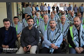آیین بدرقه خادمان منطقه ۱۳ برای خدمت‌رسانی به زائران اربعین 17