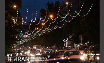 آذین بندی خیابان ولیعصر(عج) به مناسبت نیمه شعبان 2