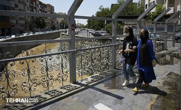 مسیل رودخانه مترو صادقیه