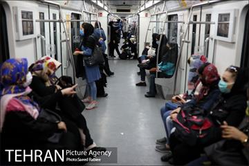 بازدید سخنگوی دولت از طرح استفاده اجباری ماسک در مترو 24
