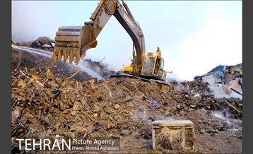 چهارمین روز آواربرداری ساختمان پلاسکو 3