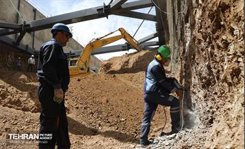 عملیات حفاری خط ۱۰ متروی تهران 44