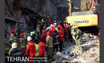 غروب روز هفتم پلاسکو با پیکر 8 آتش نشان 16