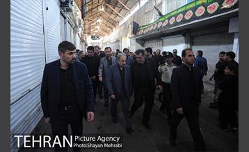 حضور شهردار تهران در مراسم عزاداری تاسوعای حسینی، بازار تهران 21