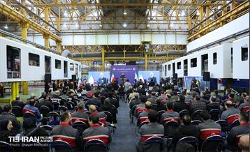 آیین آغاز تولید انبوه قطار تولید ملی 30