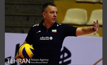 تمرین تیم ملی والیبال زیر نظر سرمربی جدید مونته نگرویی