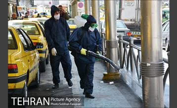 ضدعفونی معابر سطح شهر  16