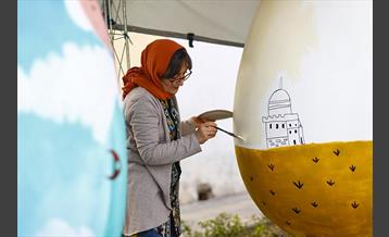 جشنواره تخم مرغ رنگی در باغ شهدا 6