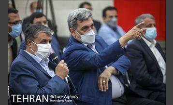 مراسم بهره برداری از ایستگاه های مترو اقدسیه و مرزداران 38