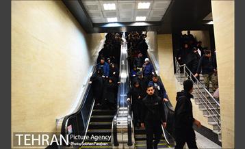 خدمت رسانی مترو در آئین تشییع سردار قاسم سلیمانی 2