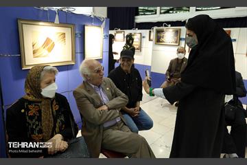 بازدید هنرمندان پیشکسوت و وزیر ارشاد از نمایشگاه قرآن 16