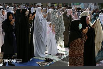 اقامه نماز عید سعید فطر در محله شهران 9